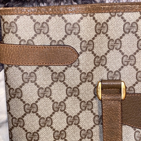 AUTHENTIC - Vintage Gucci PVC GG Supreme Tote - Picture 6 of 17
